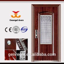 Puerta de metal exterior precio barato con ventana